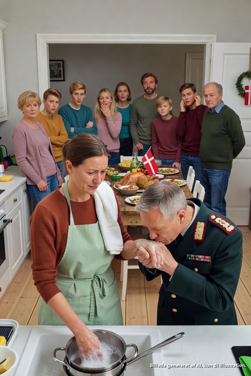 Jeg tjente dette land i femten år, mens min familie kaldte mit job “almindeligt” og rakte mig et FORKLÆDE til thanksgiving – så gik en dekoreret general ind, kyssede min hånd og kaldte mig “skat” foran deres frosne smil.