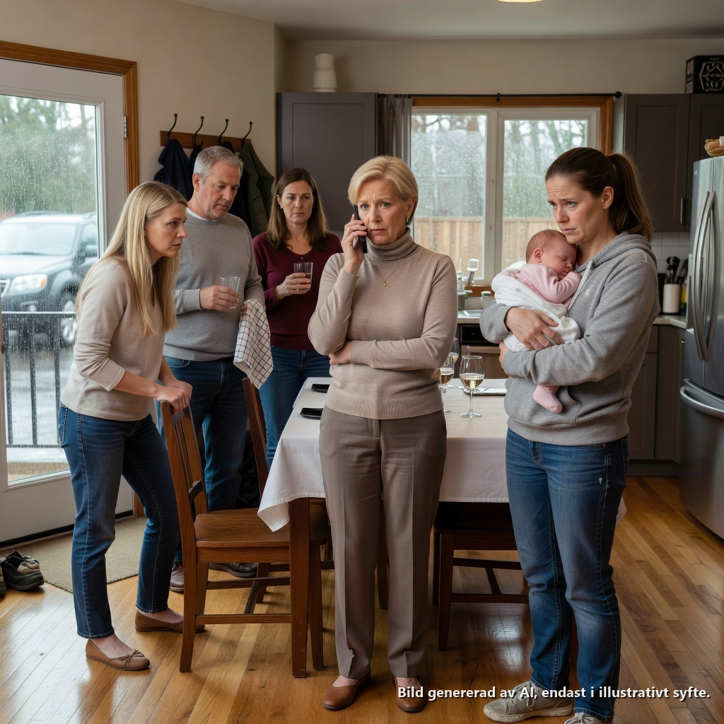 När min mormor såg mig stå där med mitt barn i famnen och slitna kläder på mig, stannade hon som om åsynen hade förstummat henne.