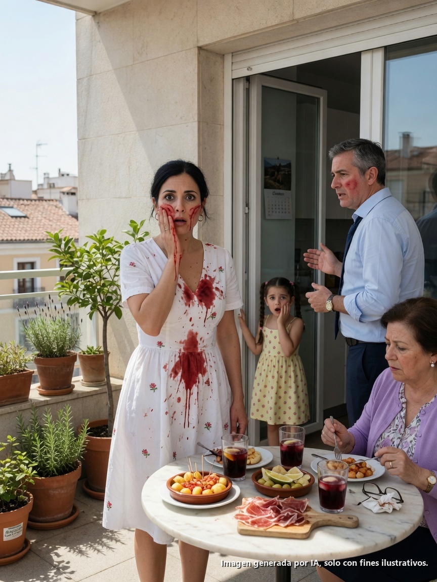 Mi marido me destrozó la cara a puñetazos en mi cumpleaños de treinta y ocho años, delante de todos nuestros invitados en la terraza de nuestro piso en el barrio de Chamberí, y esa misma noche empecé a grabarlo todo para destruirlo.